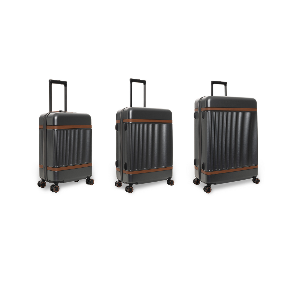 Urban Graphite Suitcase Set Zuna, front view