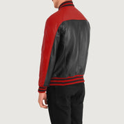 
Terrance Svartur Varsity Leðurjakki fyrir Karla – alternate product view 4
