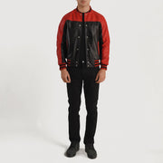 
Terrance Svartur Varsity Leðurjakki fyrir Karla – alternate product view 5