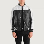 
Terrance Svartur Varsity Leðurjakki fyrir Karla – alternate product view 1