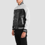 
Terrance Svartur Varsity Leðurjakki fyrir Karla – alternate product view 2