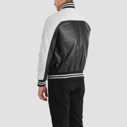
Terrance Svartur Varsity Leðurjakki fyrir Karla – alternate product view 5